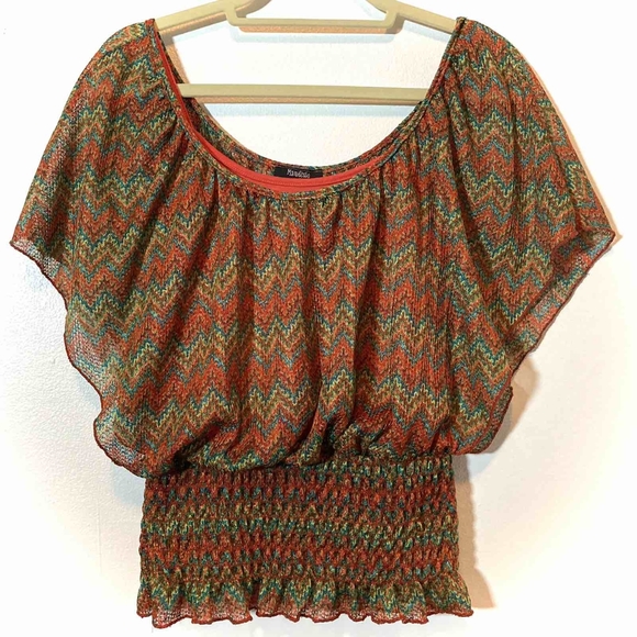 NWOT Missoniesq fine knit top w attached camisole - Picture 1 of 6